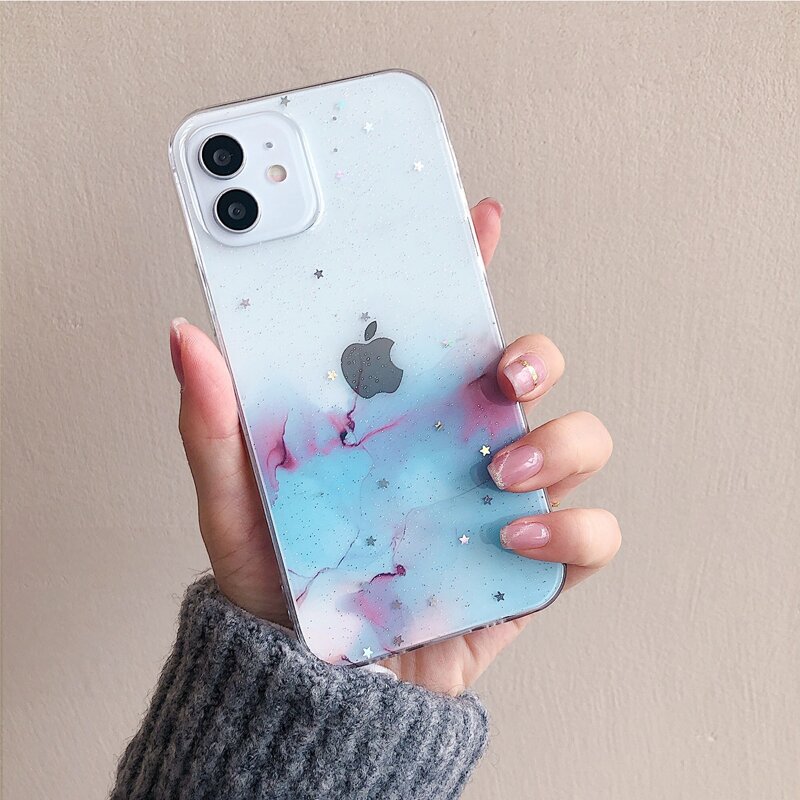 

Marble Pattern iPhone Case, Clear