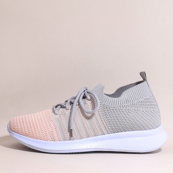 

Lace Up Decor Color Block Sneakers, Multicolor