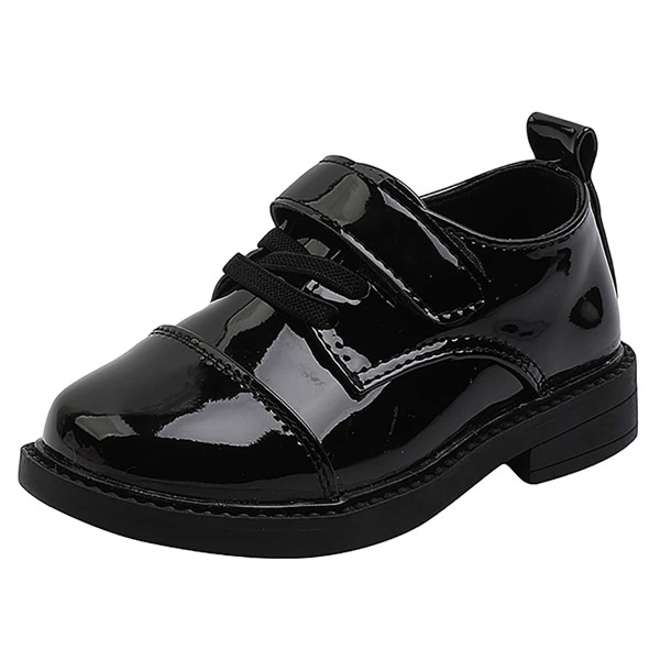 

Toddler Boys Minimalist Velcro Strap Flats, Black