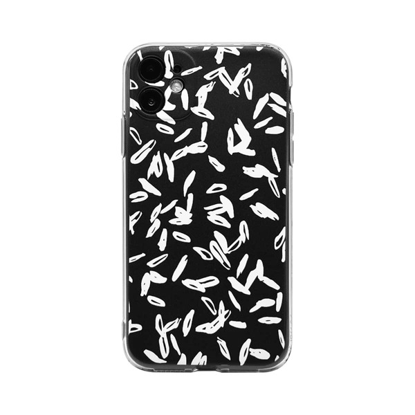 

Graphic Print iPhone Case, Black and white