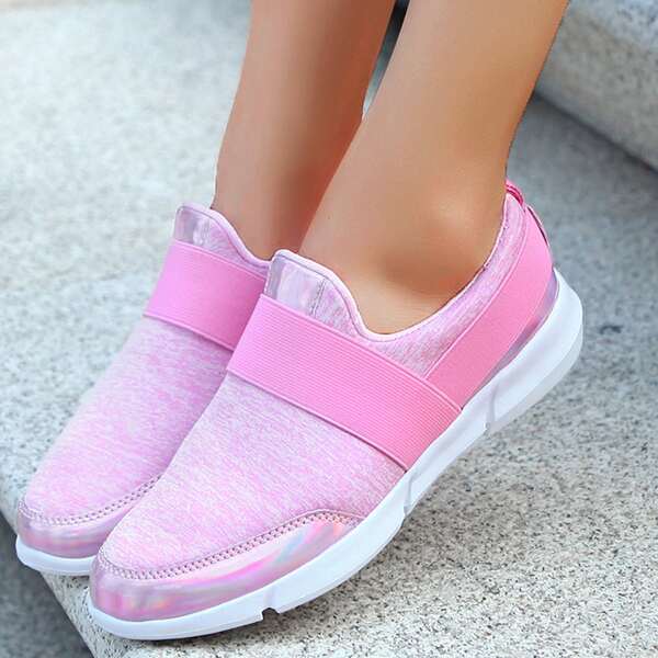 

Low Top Slip On Sneakers, Pink