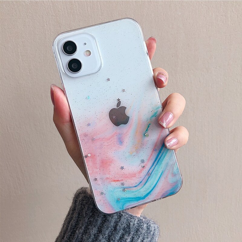 

Marble Pattern iPhone Case, Clear