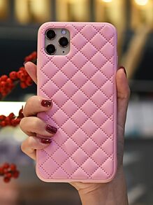 Solid Color Case Compatible With iPhone - Baby Pink - View 1