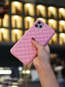 Solid Color Case Compatible With iPhone - Baby Pink - View 2