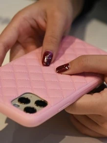 Solid Color Case Compatible With iPhone - Baby Pink - View 5