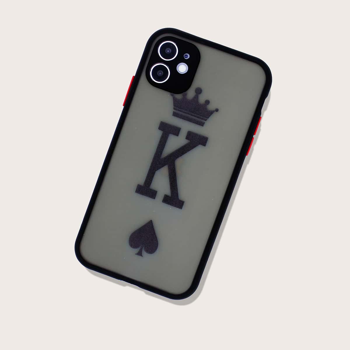

Letter Graphic iPhone Case, Black