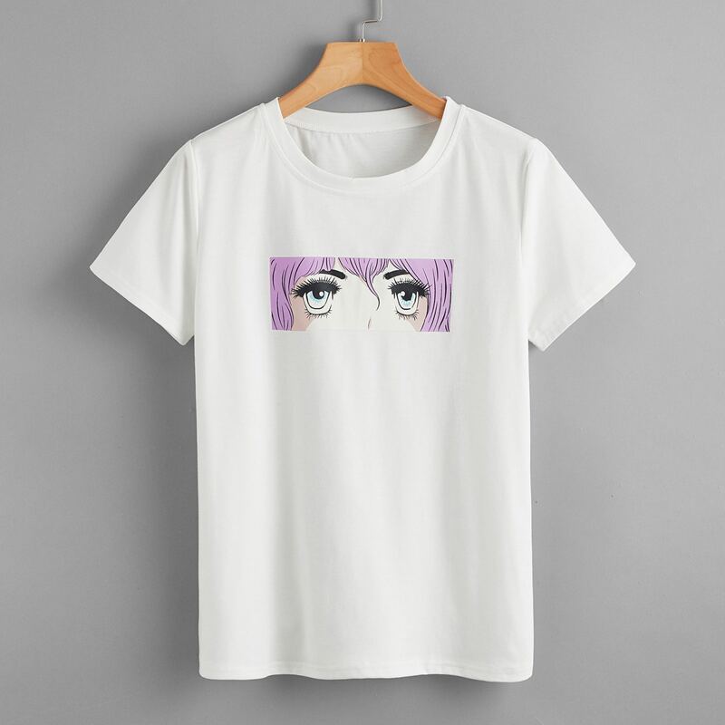 

Figure Graphic Tee, White