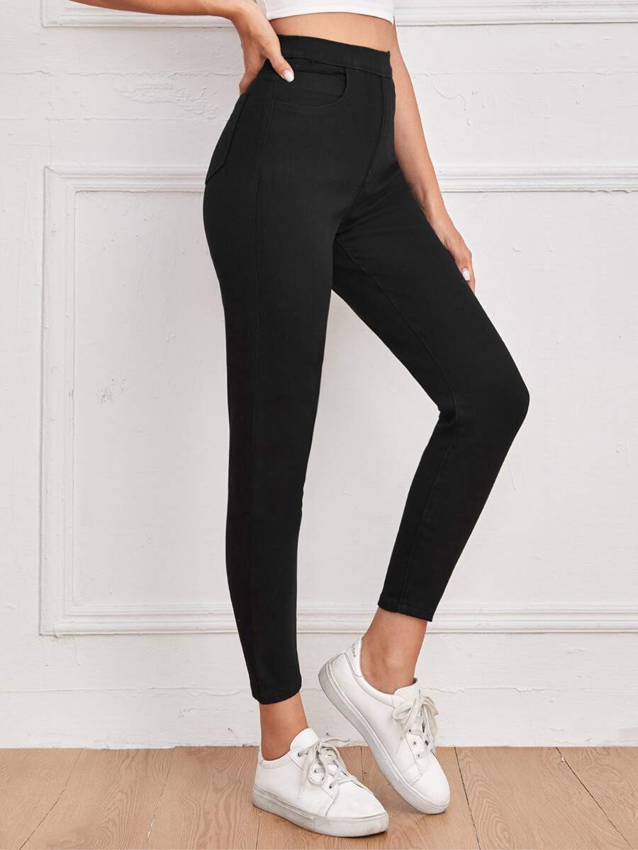 High Waist Skinny Crop Jeans