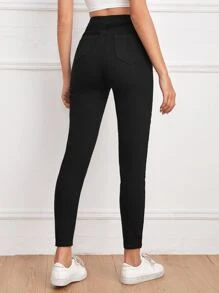 High Waist Skinny Crop Jeans
