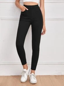 High Waist Skinny Crop Jeans