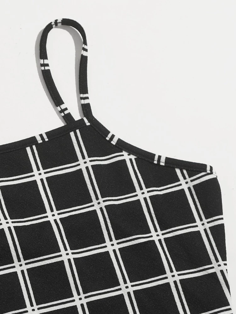 Grid Bodycon Dress