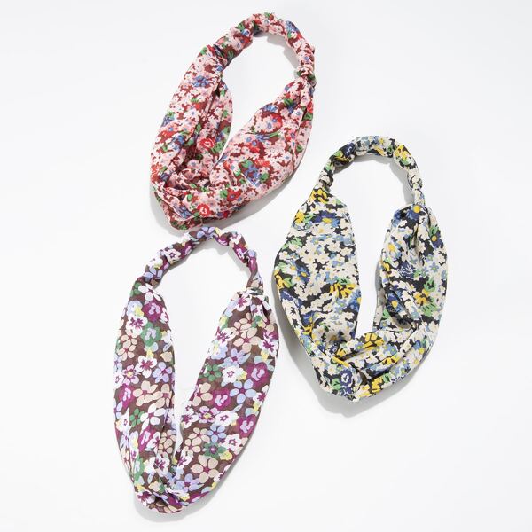 

3pcs Ditsy Floral Pattern Headband, Multicolor