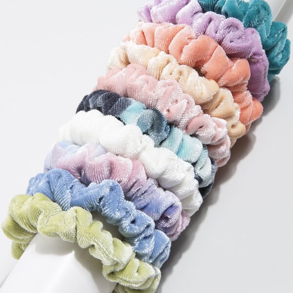 

10pcs Graphic Scrunchies, Multicolor