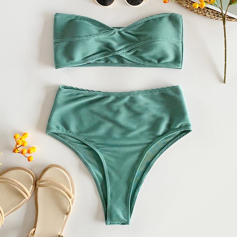 

Rid Bandeau Bikini Swimsuit, Green
