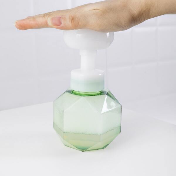 

1pc Diamond Shape Soap Dispenser, Green