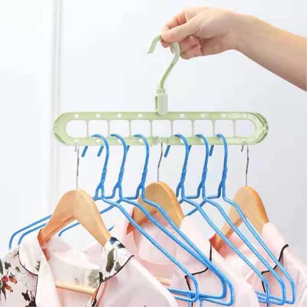 

1pc Multi-hole Rotatable Random Hanger, Multicolor