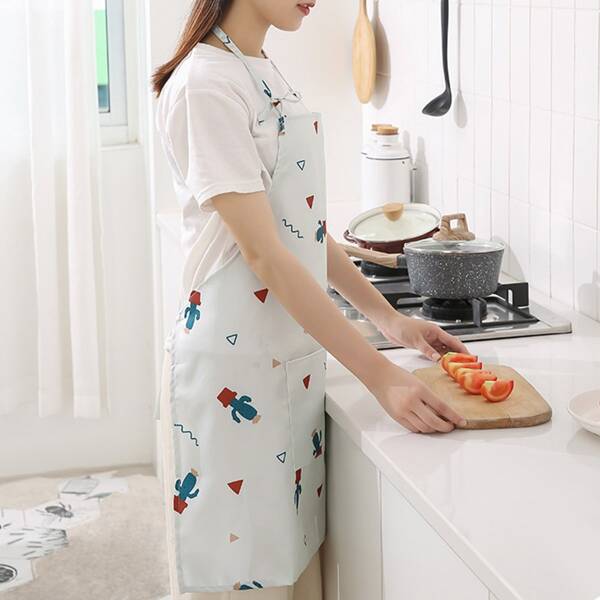 

Cactus Print Apron, Multicolor