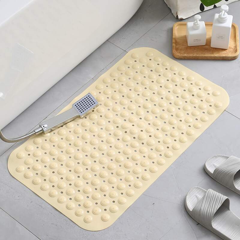 

1pc Anti-slip Bathroom Mat, Yellow