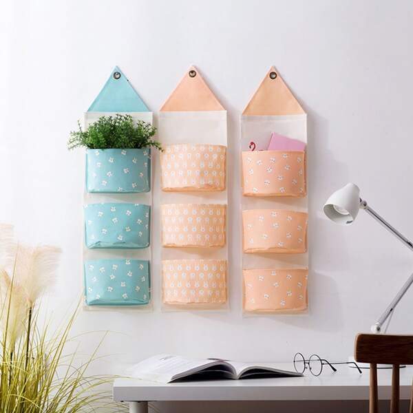 

1pc Random Color Hanging Storage Bag, Multicolor