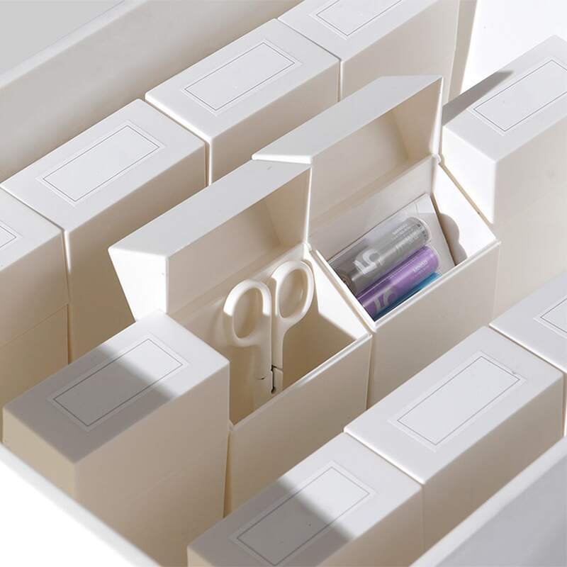 

1pc Plain Storage Box, White