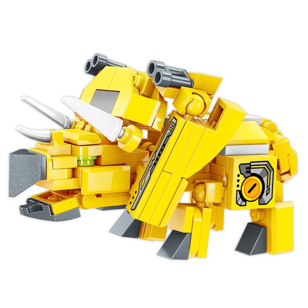 

124шт детские игрушки-трансформеры, Жёлтые
