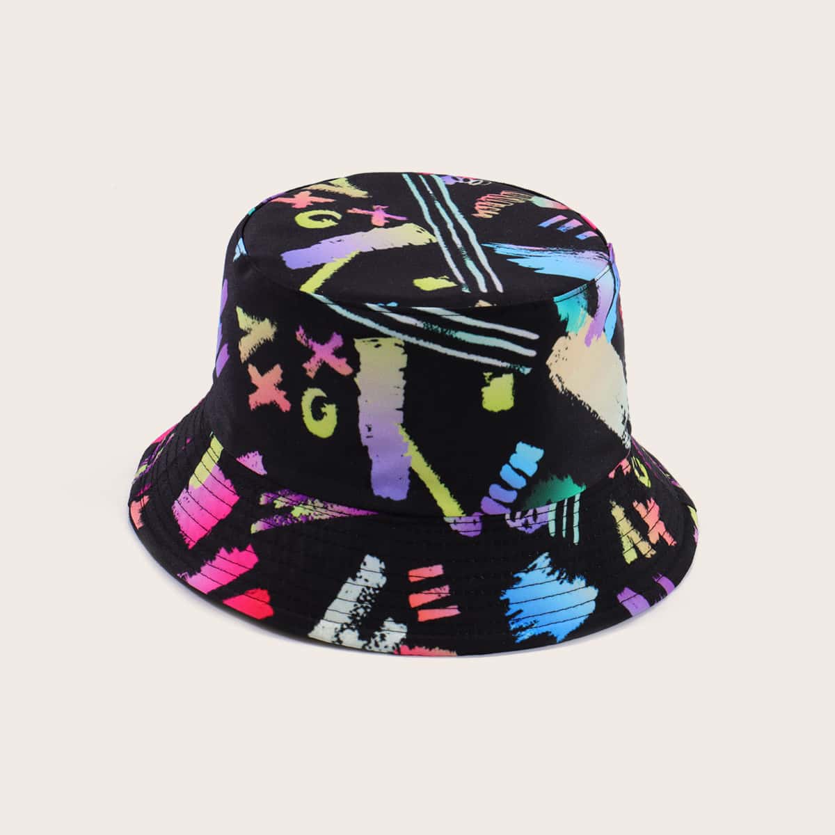 

Guys Graffiti Bucket Hat, Black