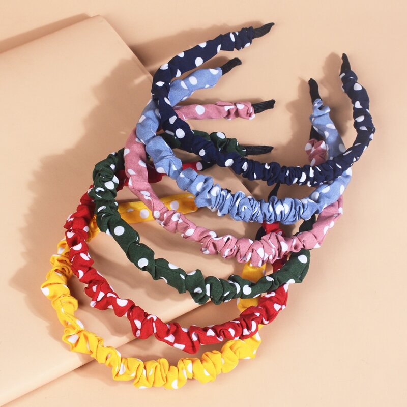 

3pcs Random Polka Dot Headband, Multicolor