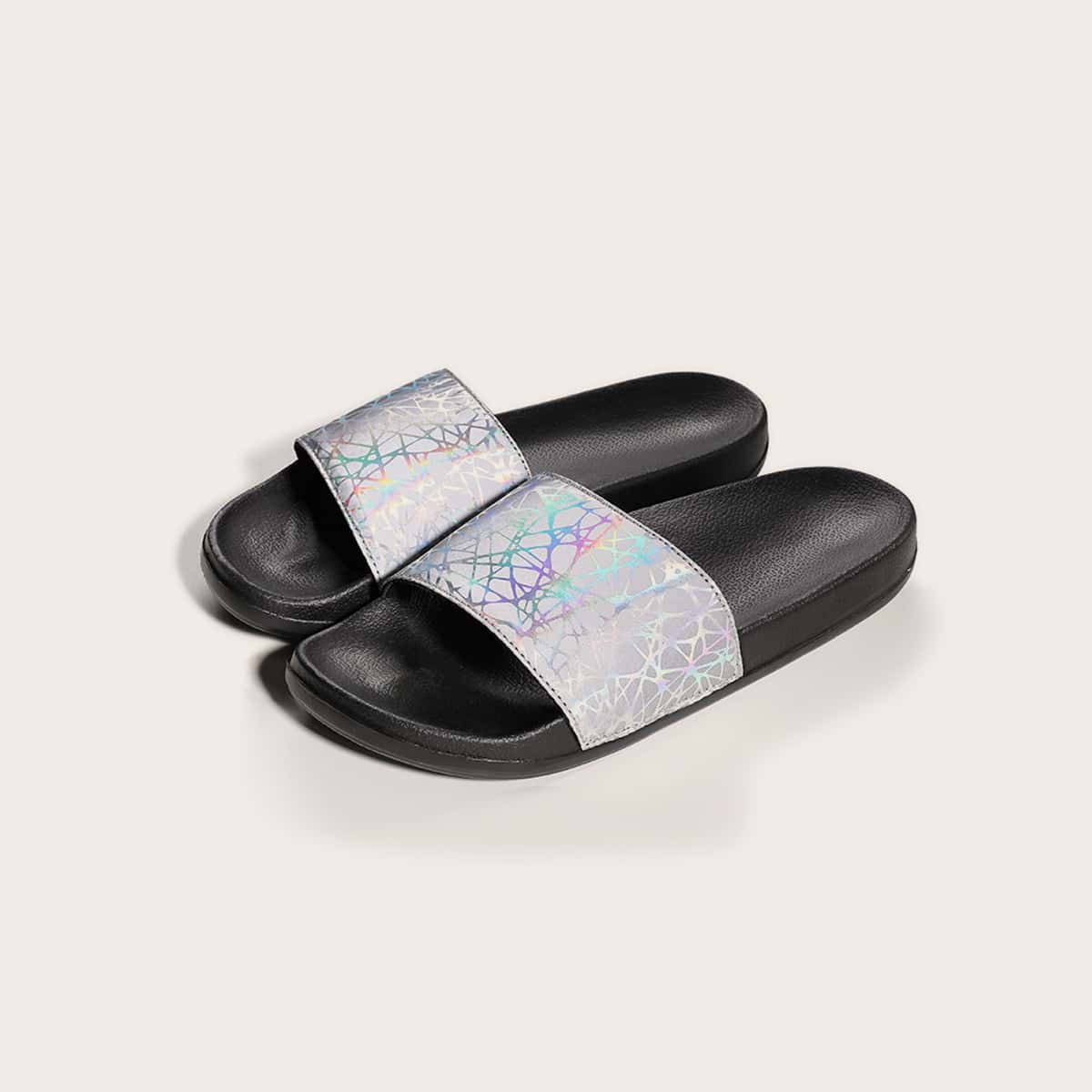 Контрастный цвет Стильный Тапочки & Вьетнамки