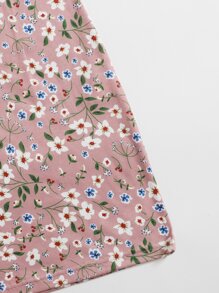 Soleia Ditsy Floral Knot Shoulder Dress - Multicolor - View 3