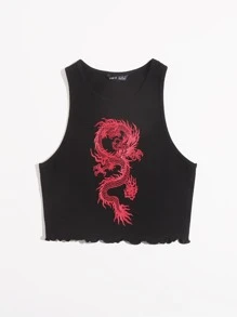 Muchica Rồng Trung Quốc mô hình rau diếp bên trên bể - màu đen - Xem 3