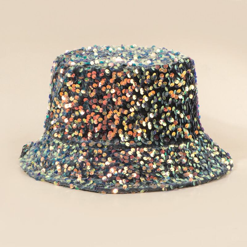 

Sequin Bucket Hat, Multicolor