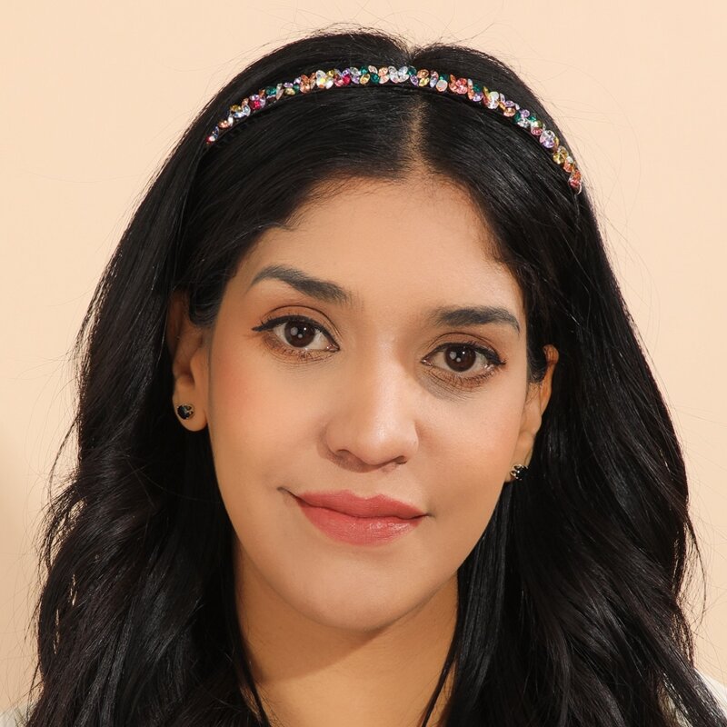 

Rhinestone Decor Hair Hoop, Multicolor