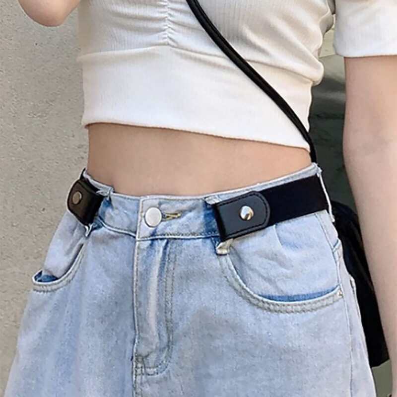 

No Buckle Elastic Belt, Black