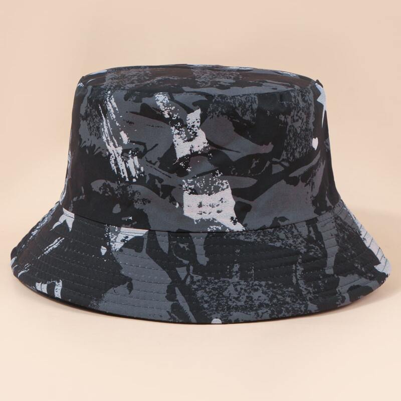 

Colorblock Bucket Hat, Grey