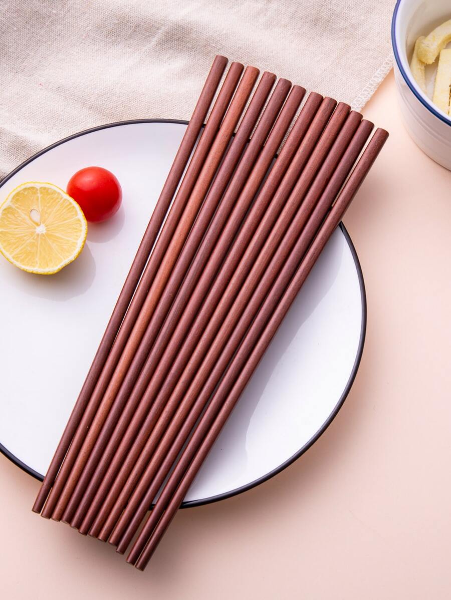 6雙木筷 - 紅木色 - 查看 1