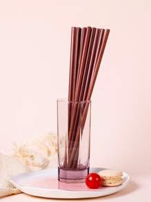 6雙木筷 - 紅木色 - 查看 2