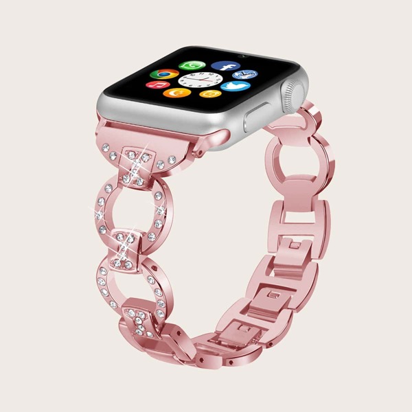 

Ремешок для Apple Watch со стразами, Розовые