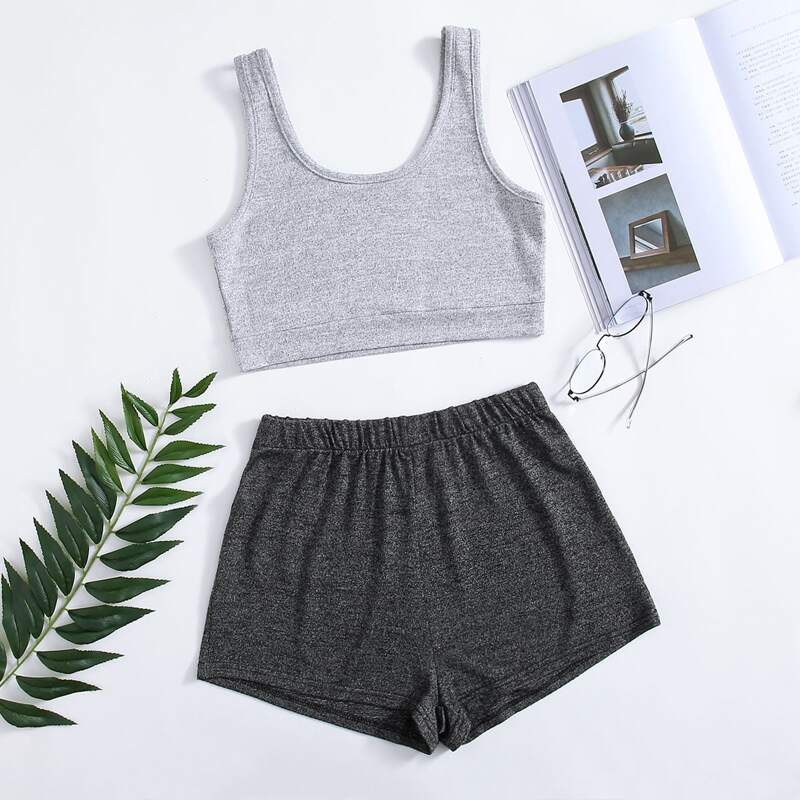 

Space Dye Tank Lounge Set, Grey
