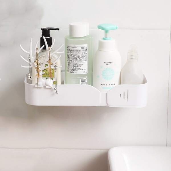 

1pc Multifunction Bathroom Storage Rack, White