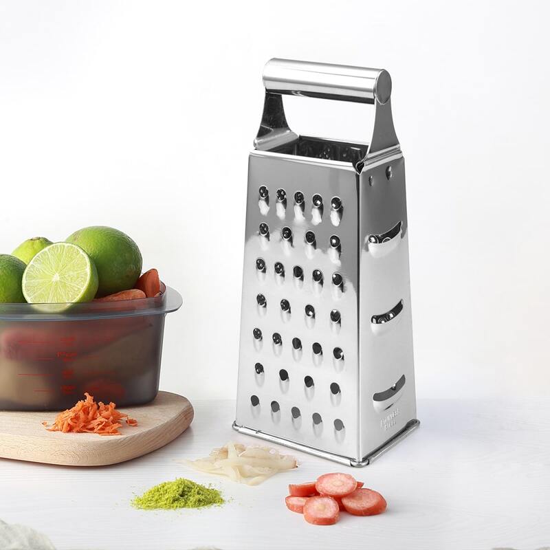 

1pc 8 Inch Stainless Steel Grater, Silver
