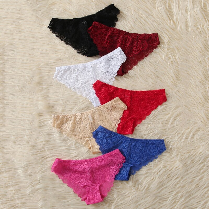 

7pack Floral Lace Panty Set, Multicolor