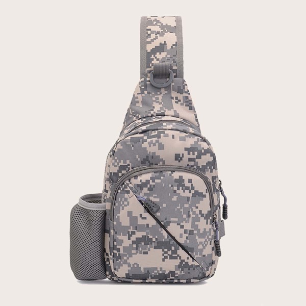 

Men Camo Graphic Sling Bag, Multicolor