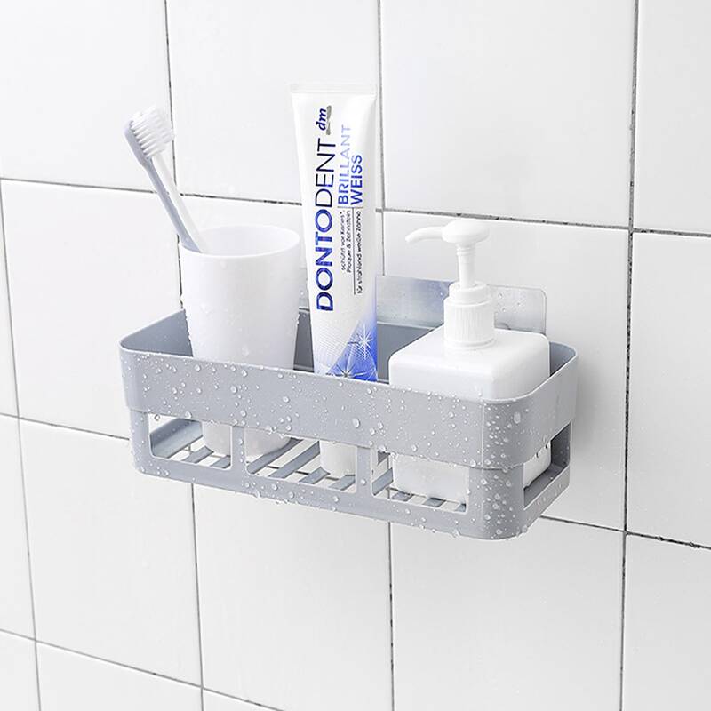 

1pc Multifunction Bathroom Storage Rack, Grey