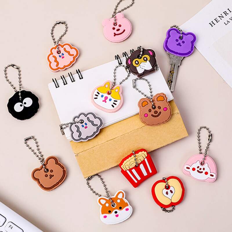 

1pc Random Cartoon Silicone Key Cover, Multicolor