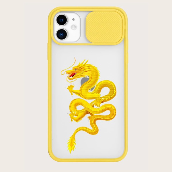 

Dragon Print iPhone Case, Yellow