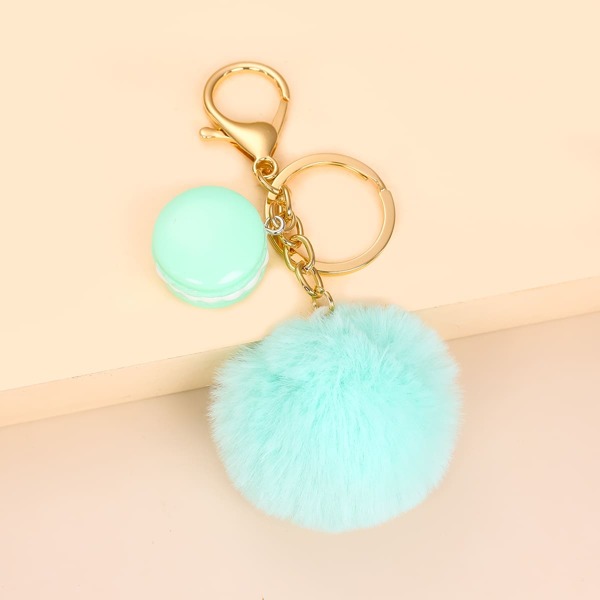 

Pom-pom Pendant Keychain, Green