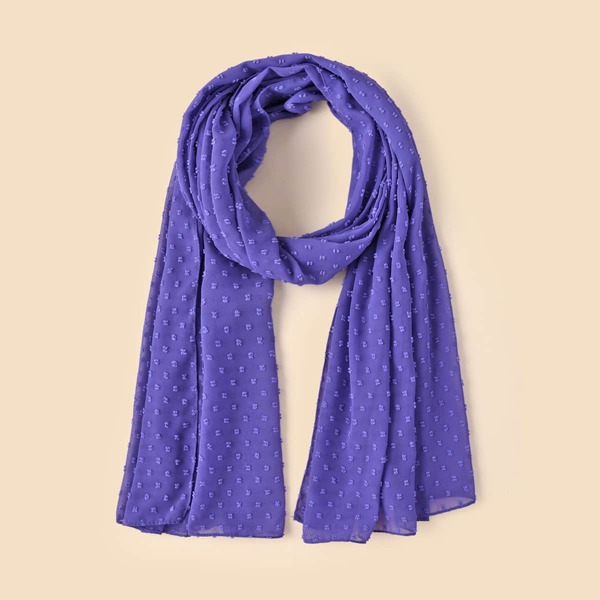 

Fuzzy Dot Scarf, Violet purple