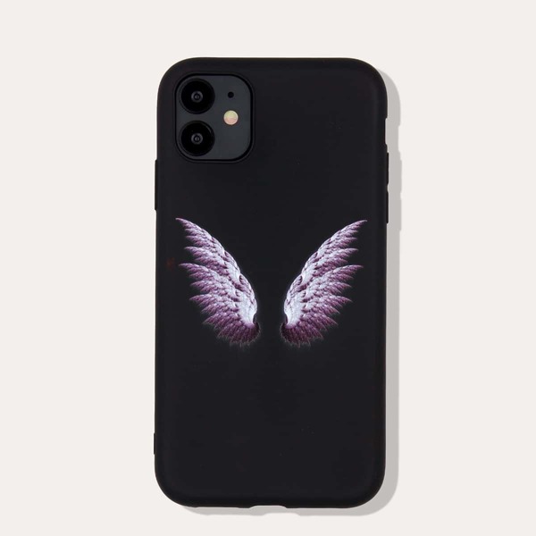 

Wing Print iPhone Case, Black