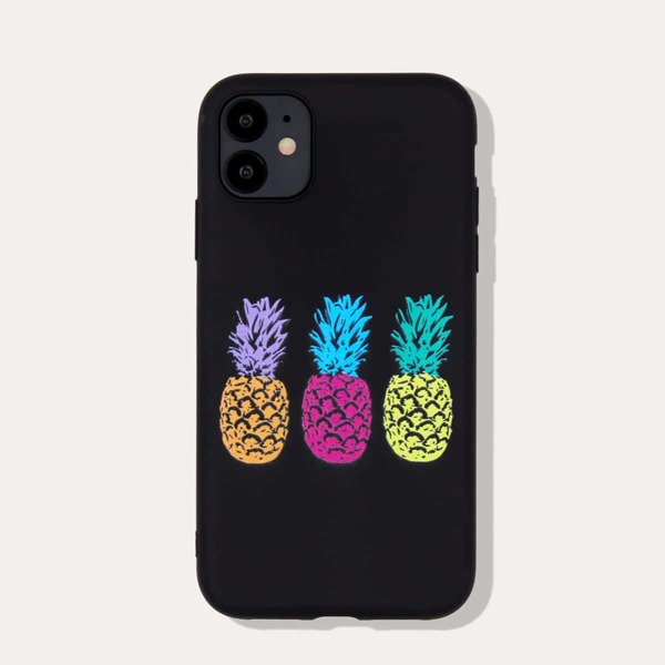 

Чехол для iPhone с принтом ананаса, Многоцветный