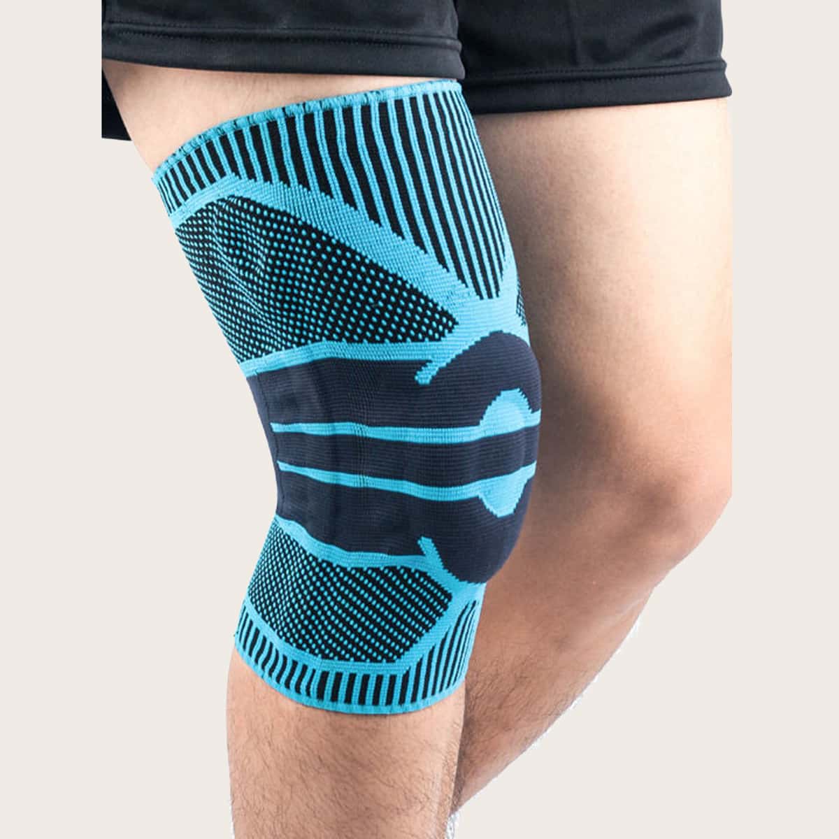 

1pc Yoga Sports Knee Sleeve, Blue